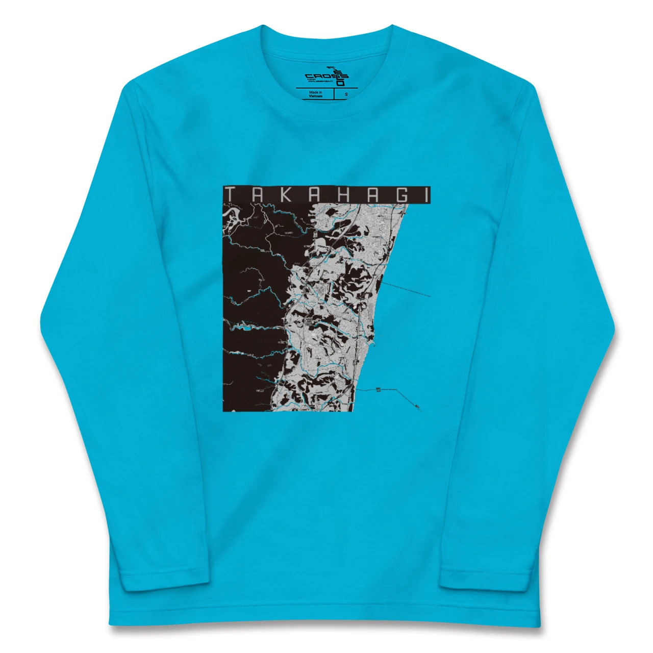 【高萩(茨城県)】地図柄ロングスリーブTシャツ