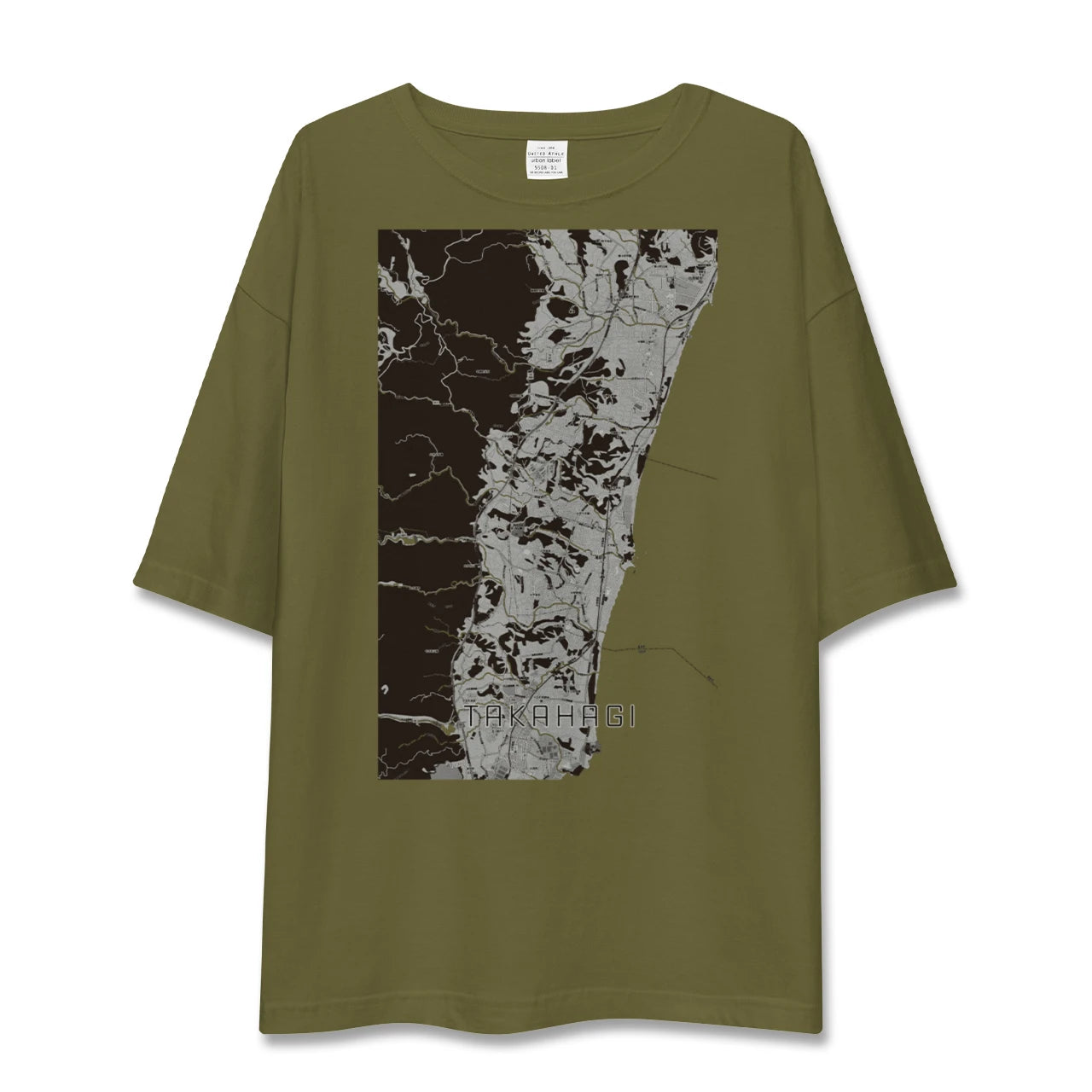 【高萩(茨城県)】地図柄ビッグシルエットTシャツ