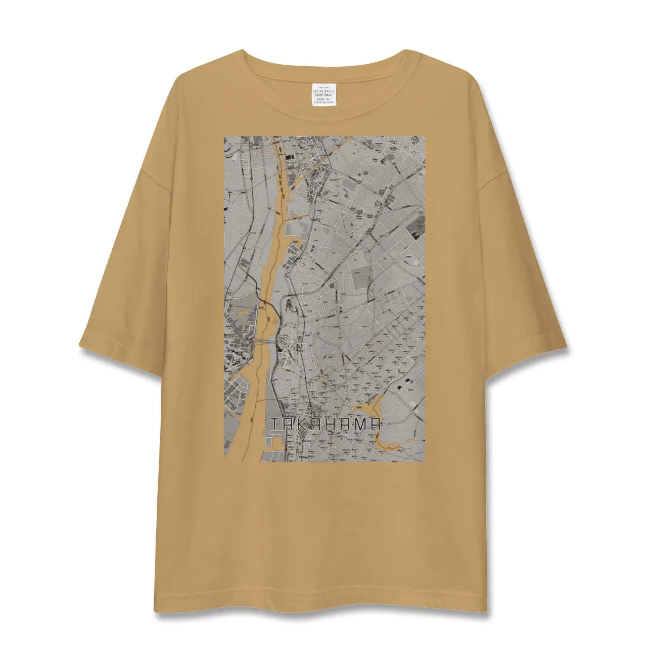 【高浜(愛知県)】地図柄ビッグシルエットTシャツ