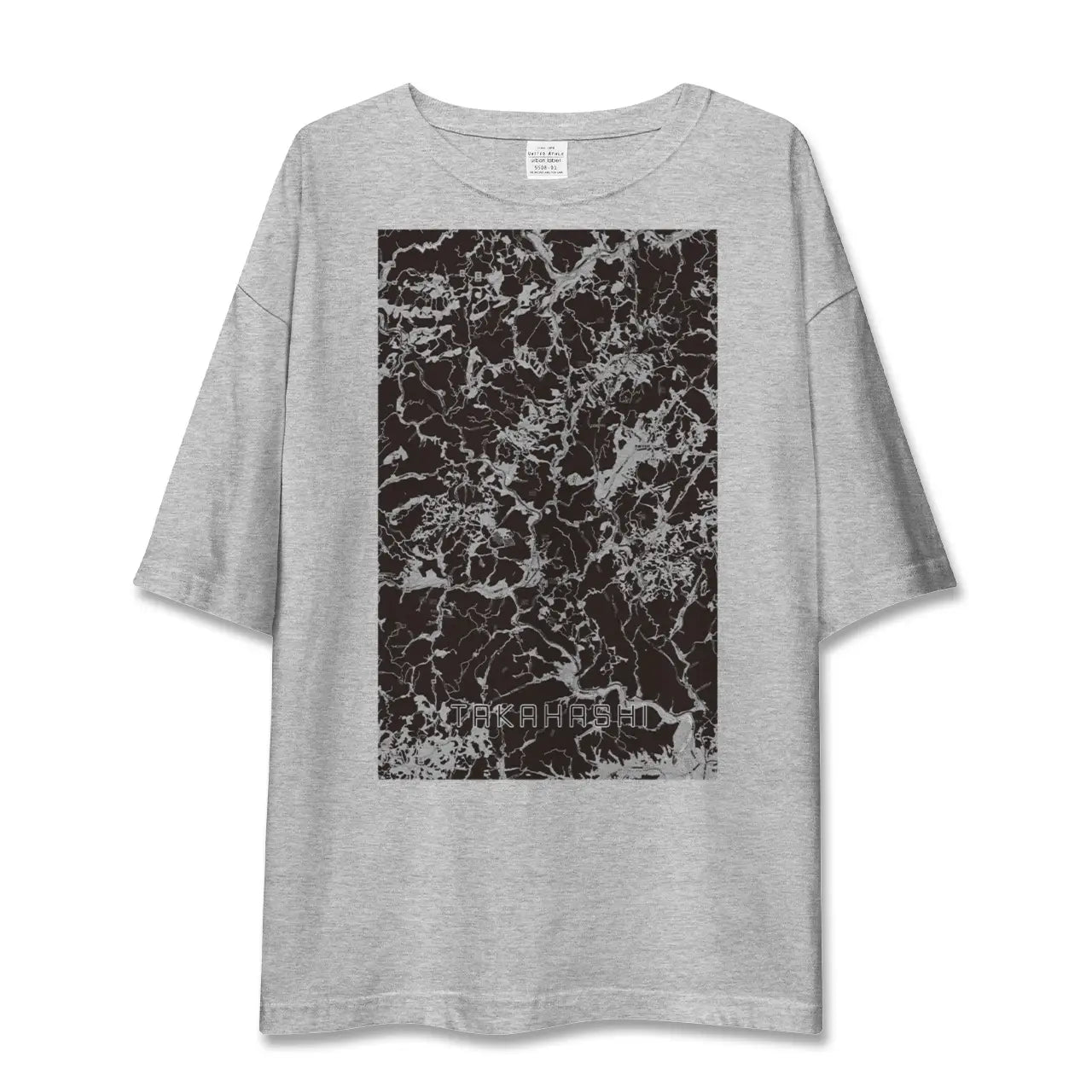 【高梁(岡山県)】地図柄ビッグシルエットTシャツ