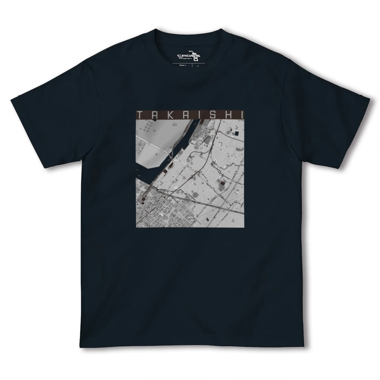 【高石(大阪府)】地図柄ヘビーウェイトTシャツ