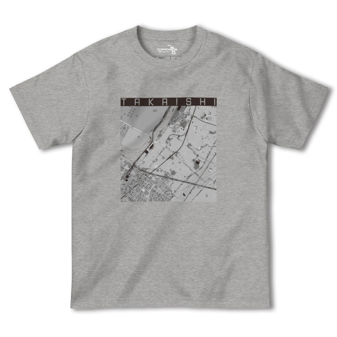 【高石(大阪府)】地図柄ヘビーウェイトTシャツ