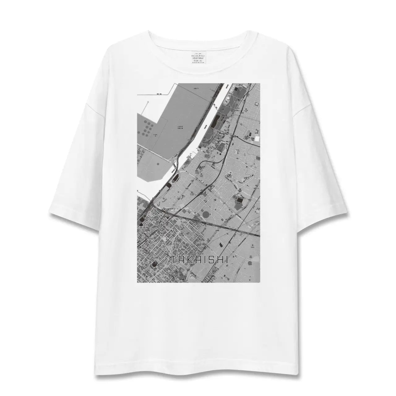 【高石(大阪府)】地図柄ビッグシルエットTシャツ