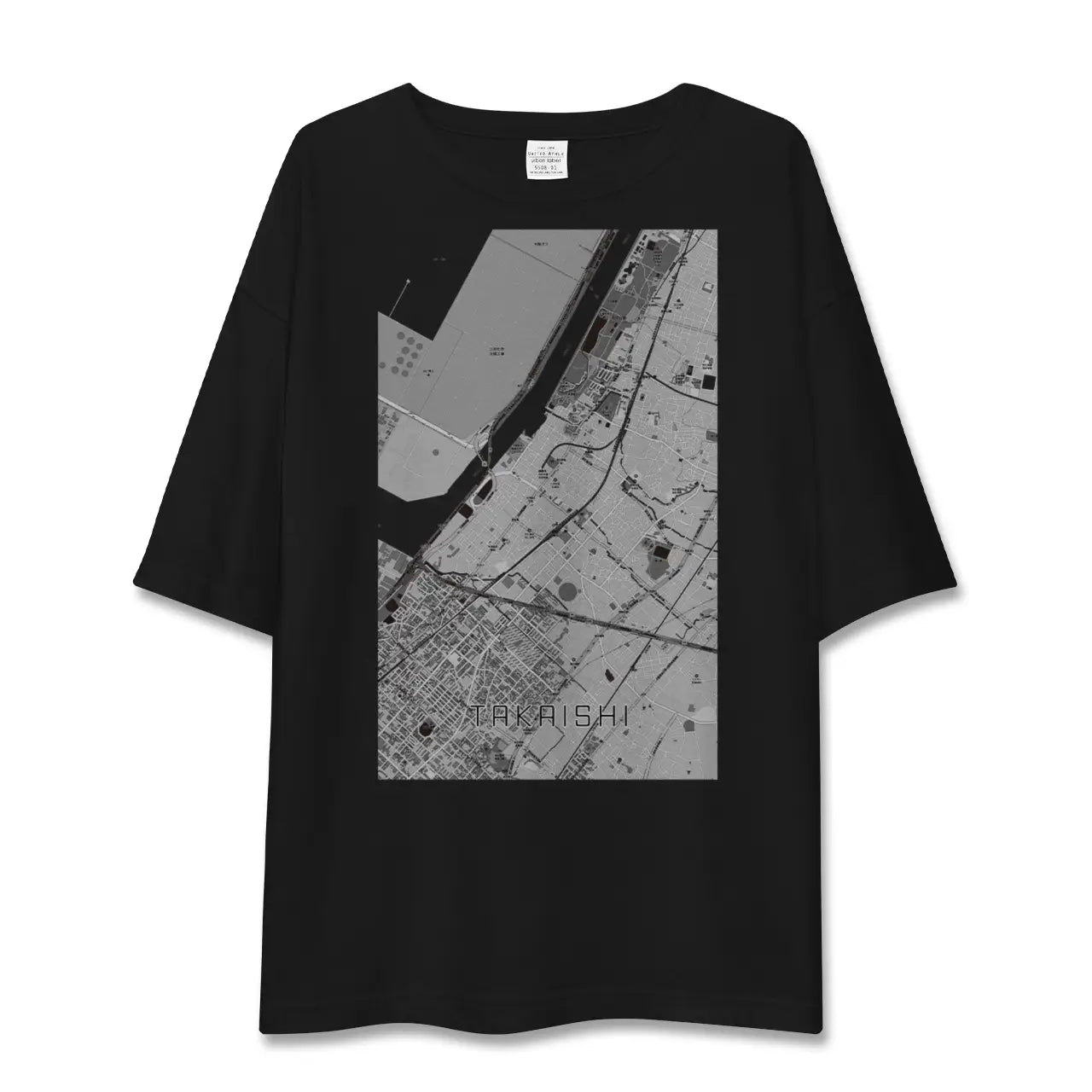 【高石(大阪府)】地図柄ビッグシルエットTシャツ