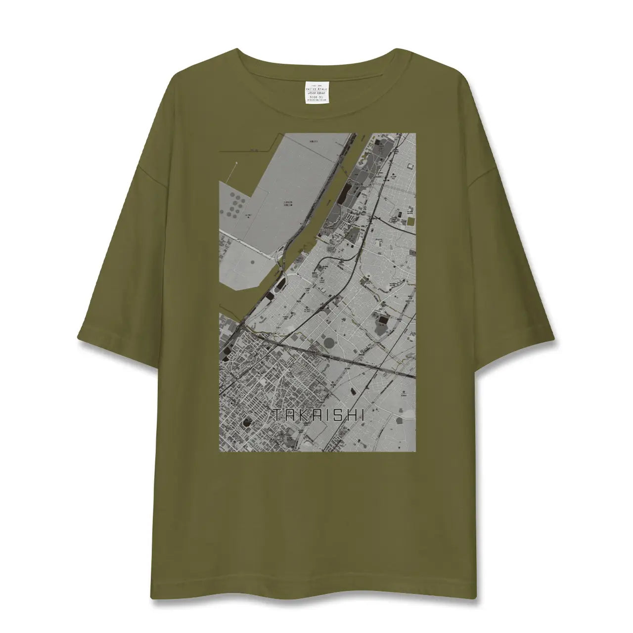 【高石(大阪府)】地図柄ビッグシルエットTシャツ