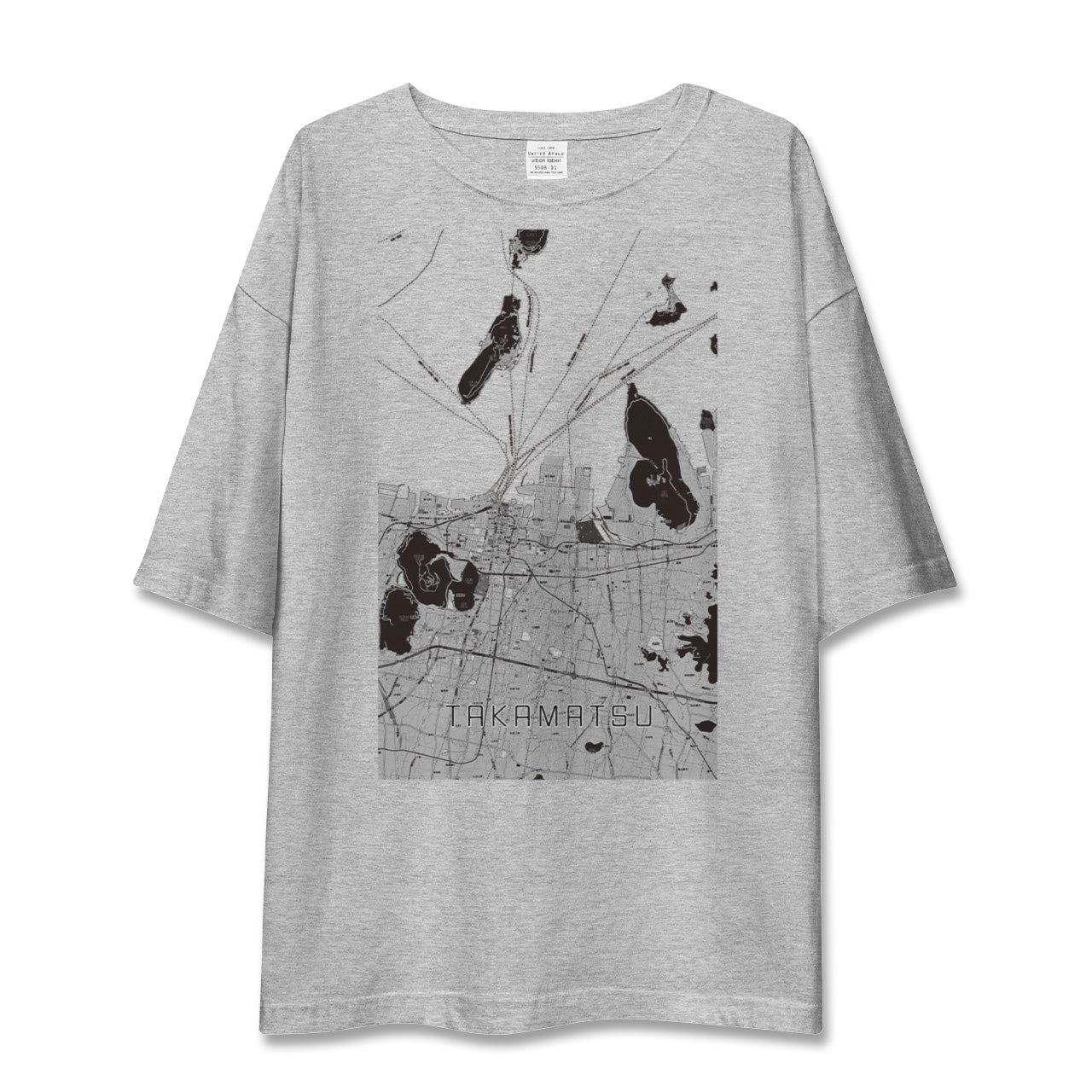 【高松(香川県)】地図柄ビッグシルエットTシャツ