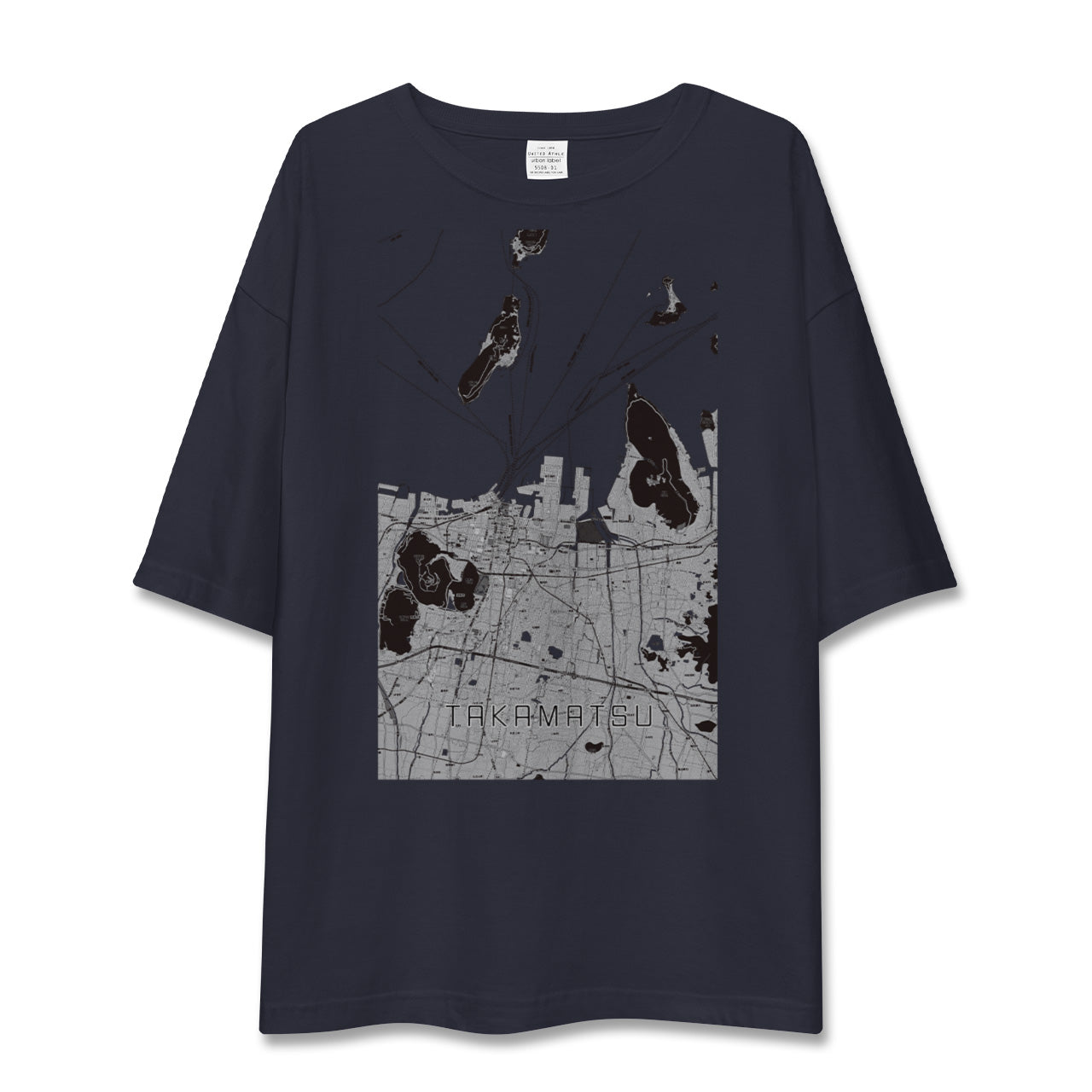 【高松(香川県)】地図柄ビッグシルエットTシャツ