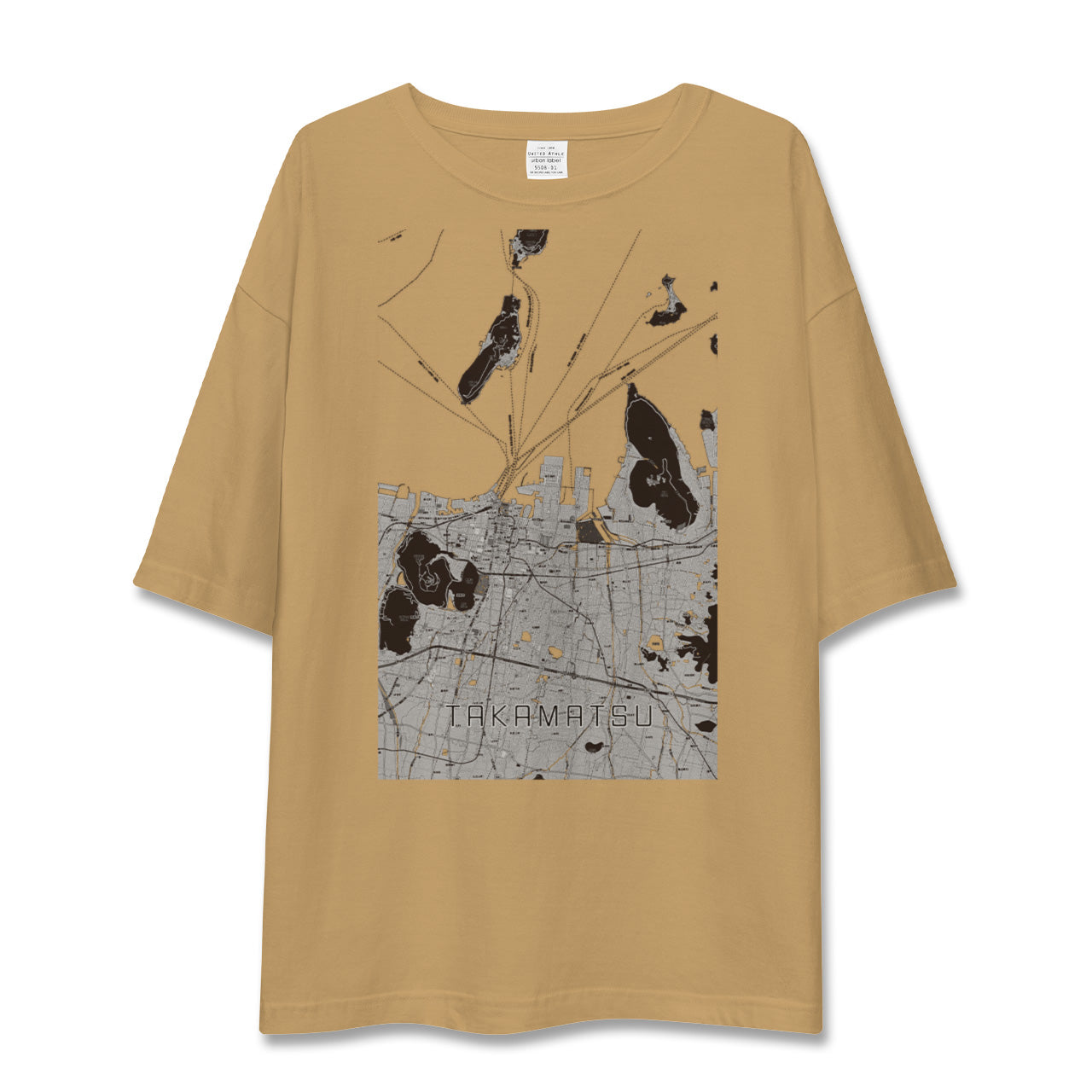 【高松(香川県)】地図柄ビッグシルエットTシャツ
