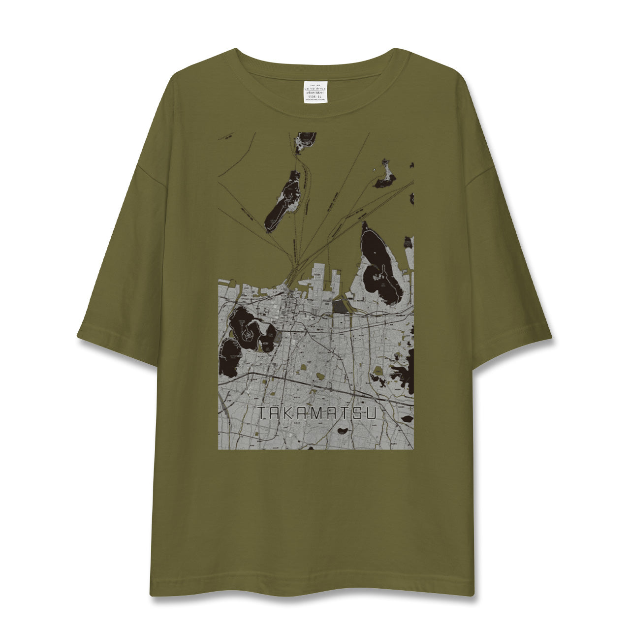 【高松(香川県)】地図柄ビッグシルエットTシャツ