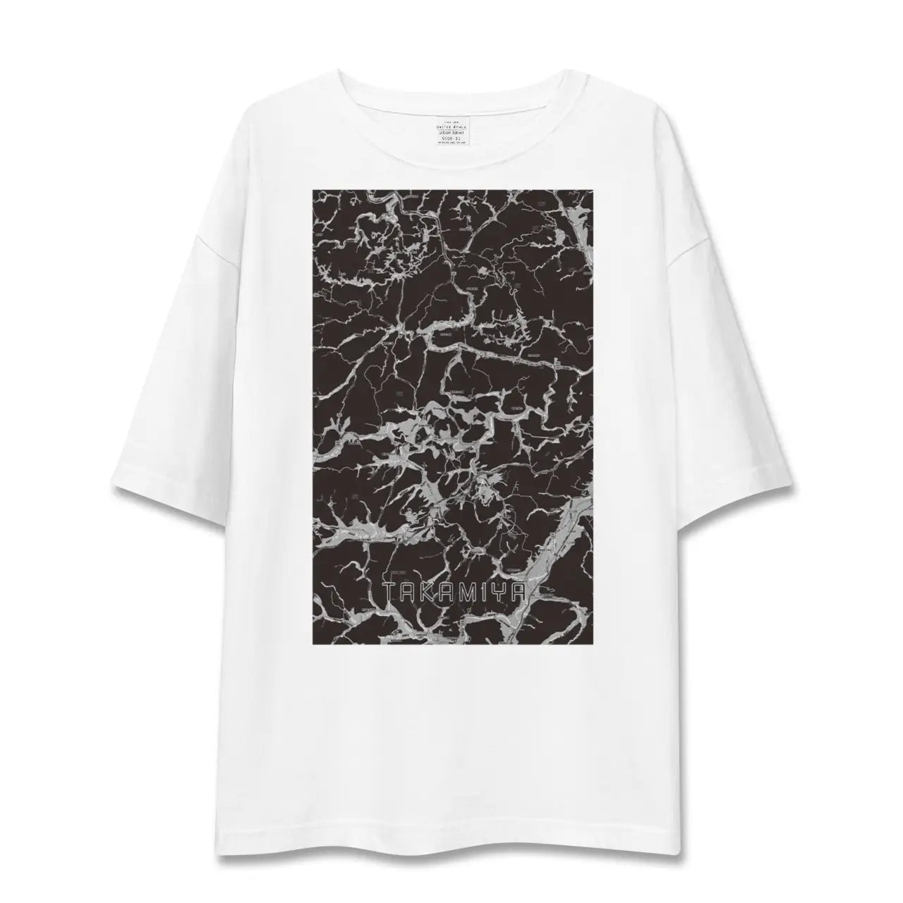 【高宮(広島県)】地図柄ビッグシルエットTシャツ