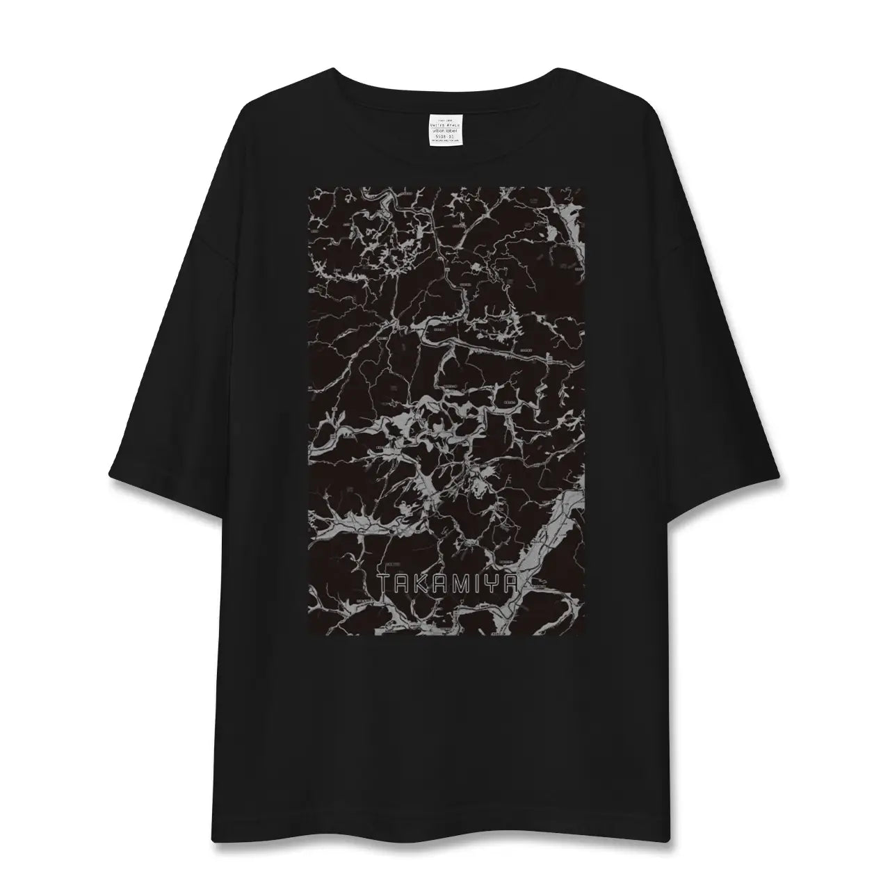 【高宮(広島県)】地図柄ビッグシルエットTシャツ