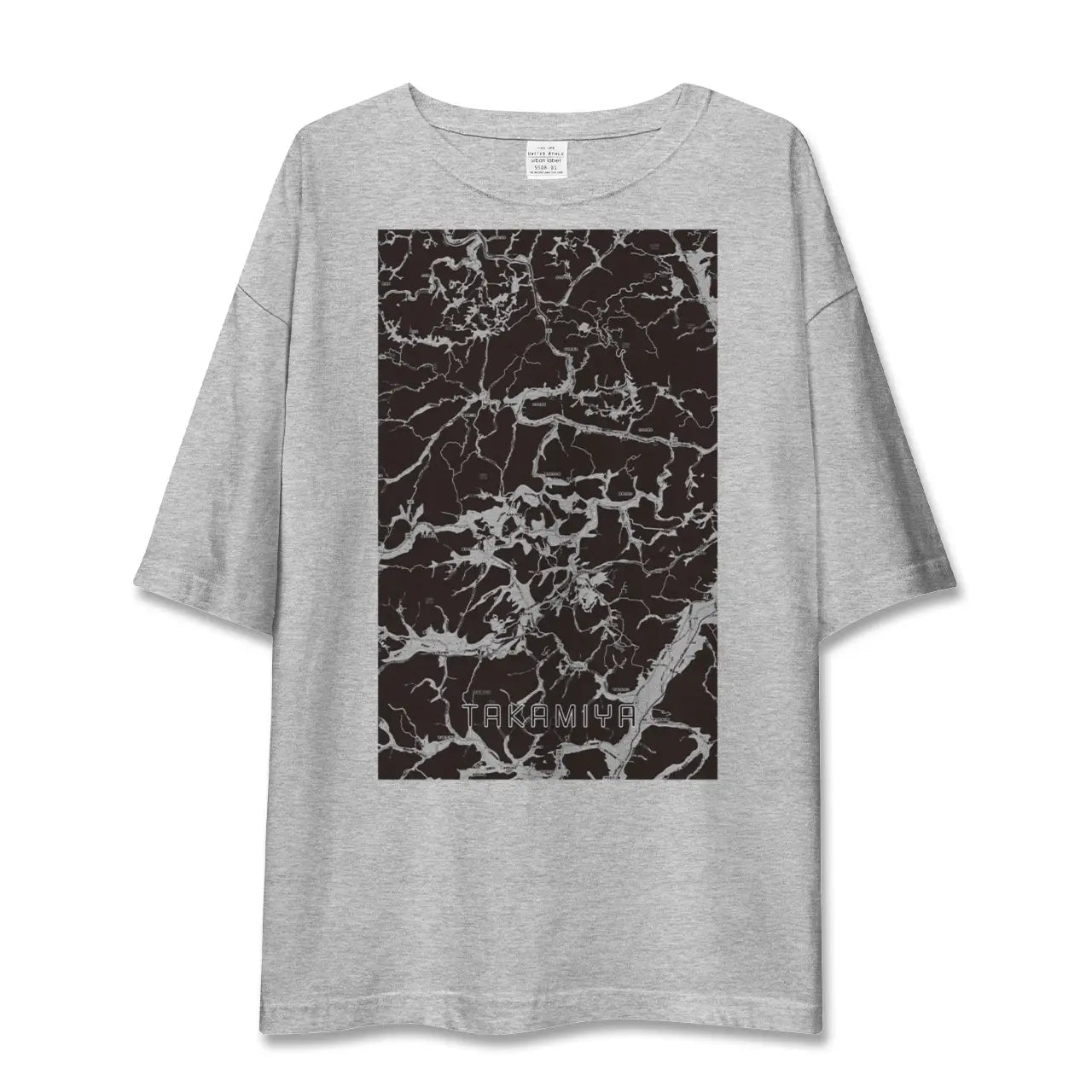 【高宮(広島県)】地図柄ビッグシルエットTシャツ