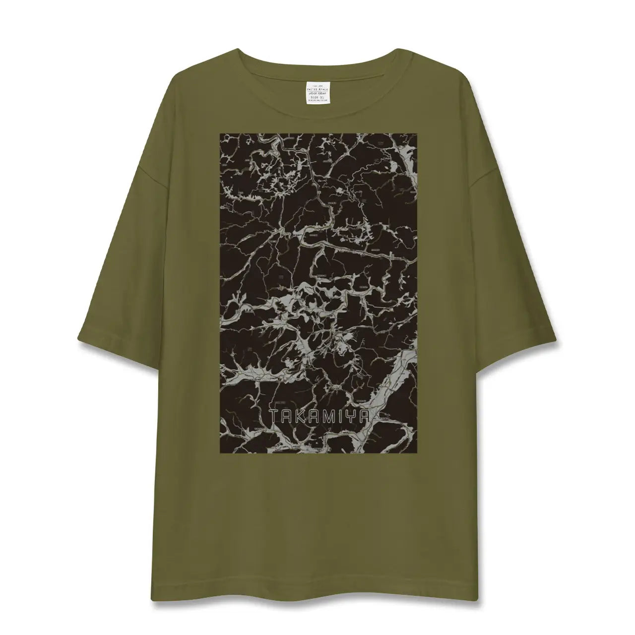 【高宮(広島県)】地図柄ビッグシルエットTシャツ