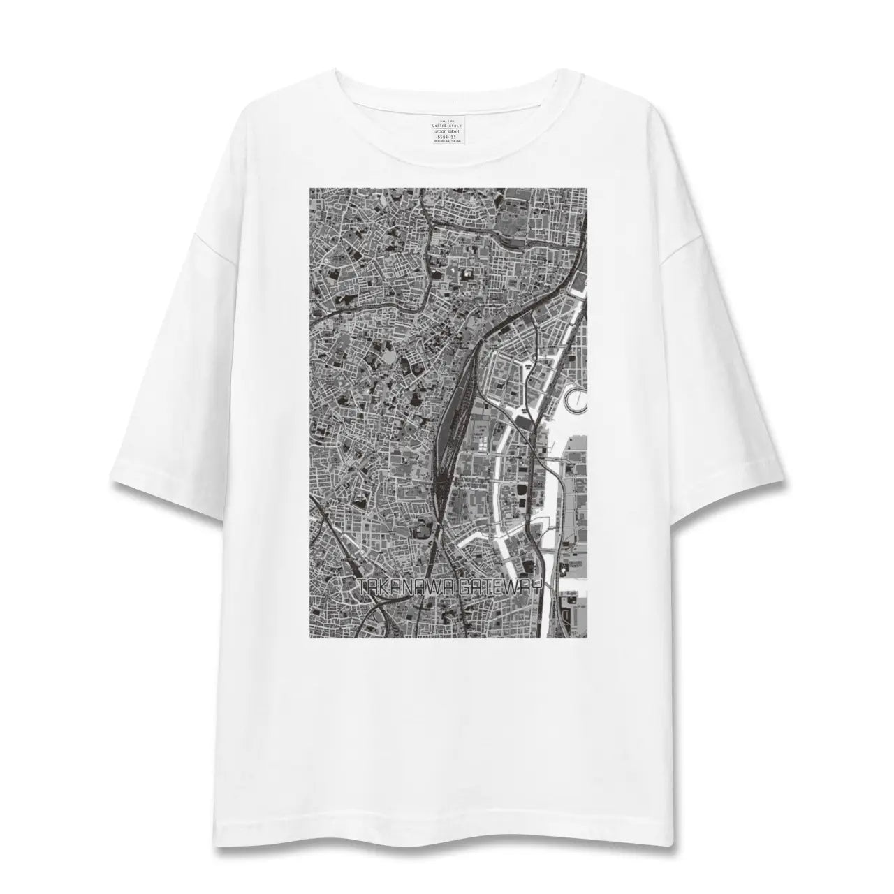 【高輪ゲートウェイ(東京都)】地図柄ビッグシルエットTシャツ