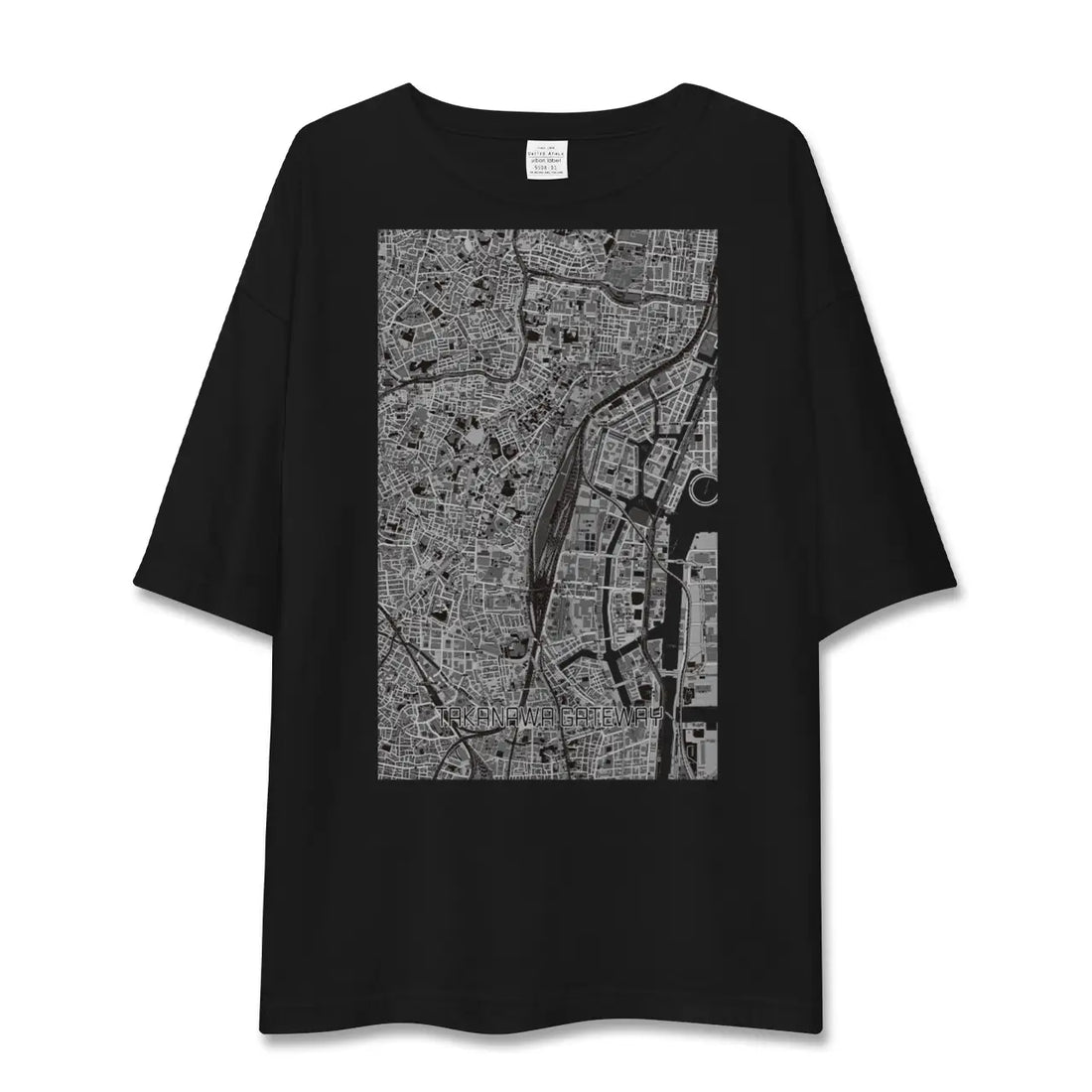 【高輪ゲートウェイ(東京都)】地図柄ビッグシルエットTシャツ