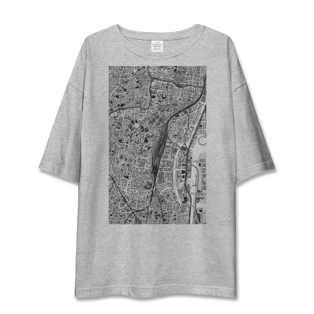 【高輪ゲートウェイ(東京都)】地図柄ビッグシルエットTシャツ