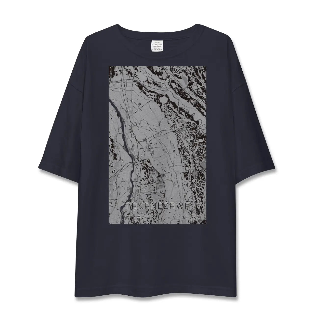 【高根沢(栃木県)】地図柄ビッグシルエットTシャツ