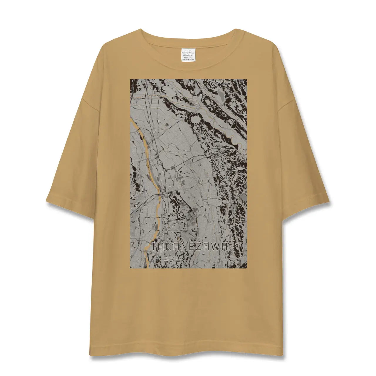 【高根沢(栃木県)】地図柄ビッグシルエットTシャツ
