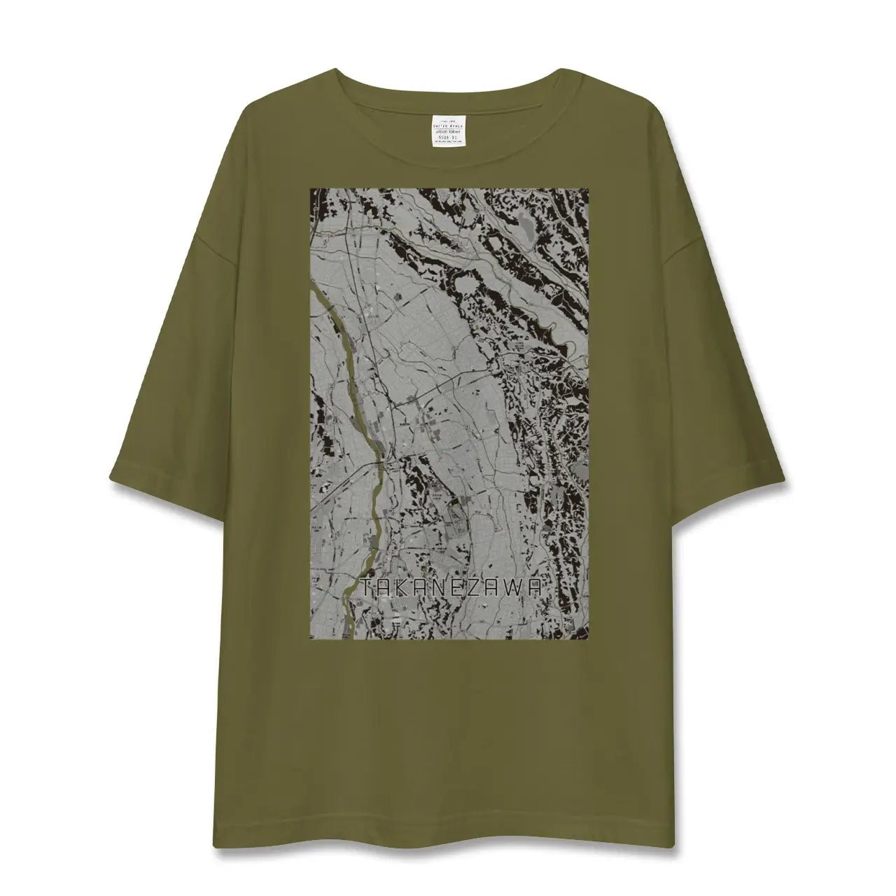 【高根沢(栃木県)】地図柄ビッグシルエットTシャツ