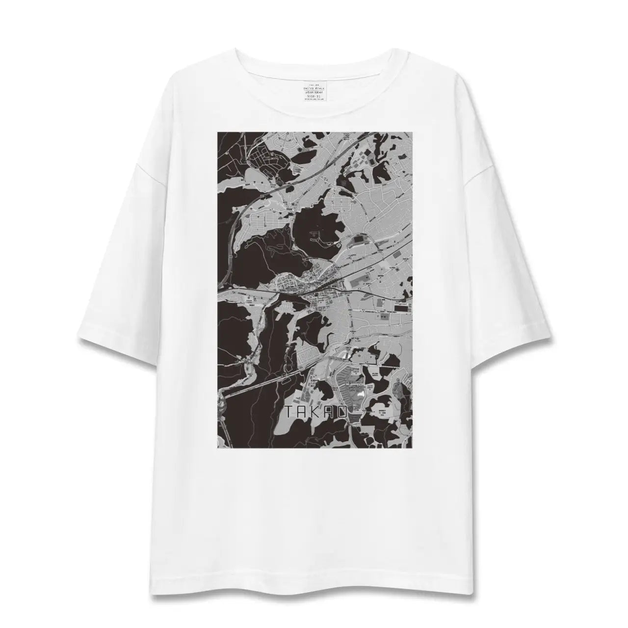 【高尾(東京都)】地図柄ビッグシルエットTシャツ