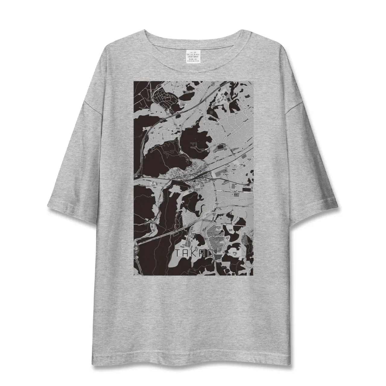 【高尾(東京都)】地図柄ビッグシルエットTシャツ