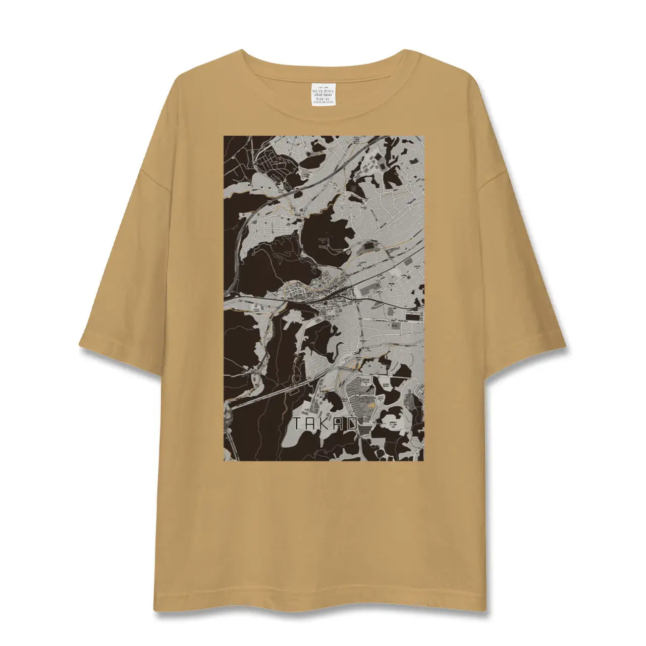 【高尾(東京都)】地図柄ビッグシルエットTシャツ