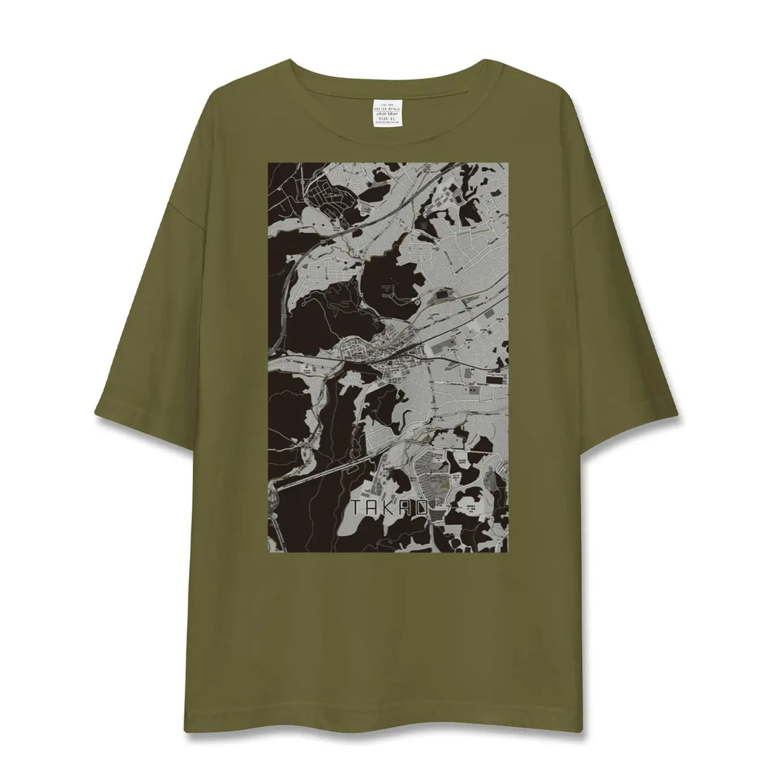 【高尾(東京都)】地図柄ビッグシルエットTシャツ