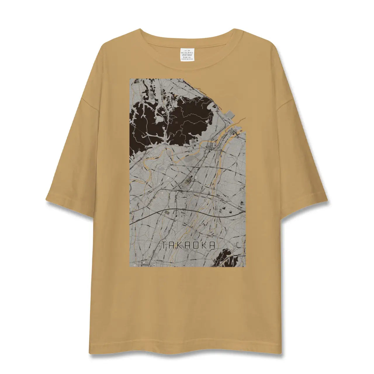 【高岡(富山県)】地図柄ビッグシルエットTシャツ