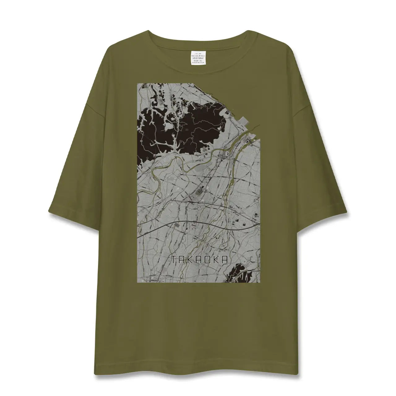 【高岡(富山県)】地図柄ビッグシルエットTシャツ