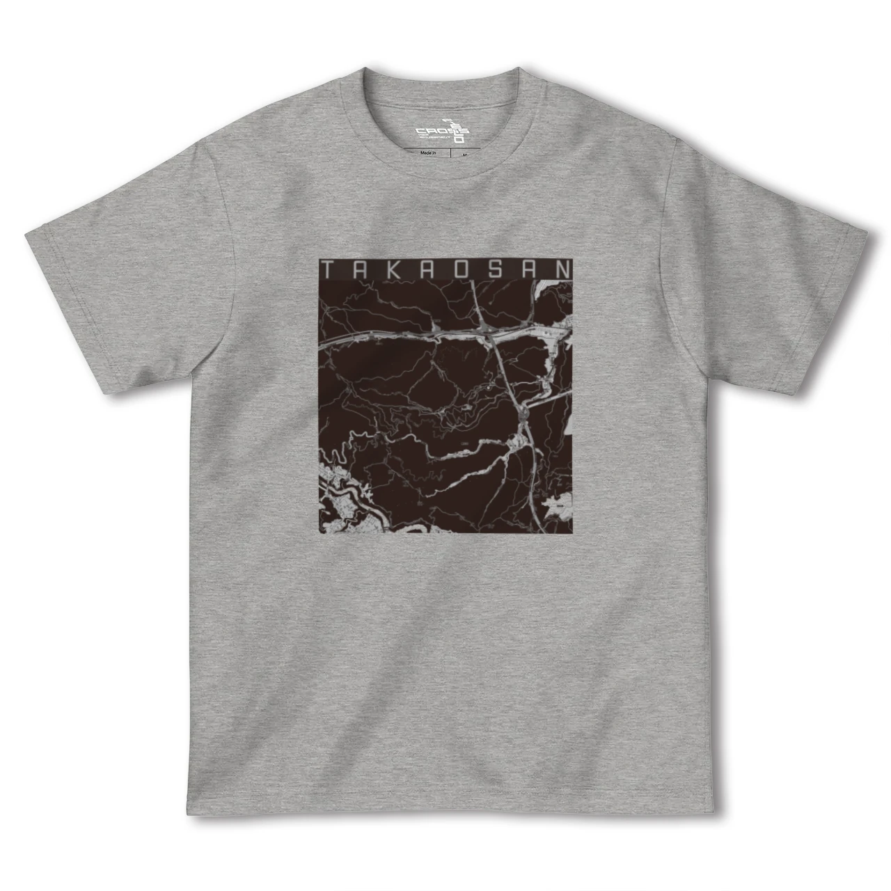 【高尾山(東京都)】地図柄ヘビーウェイトTシャツ