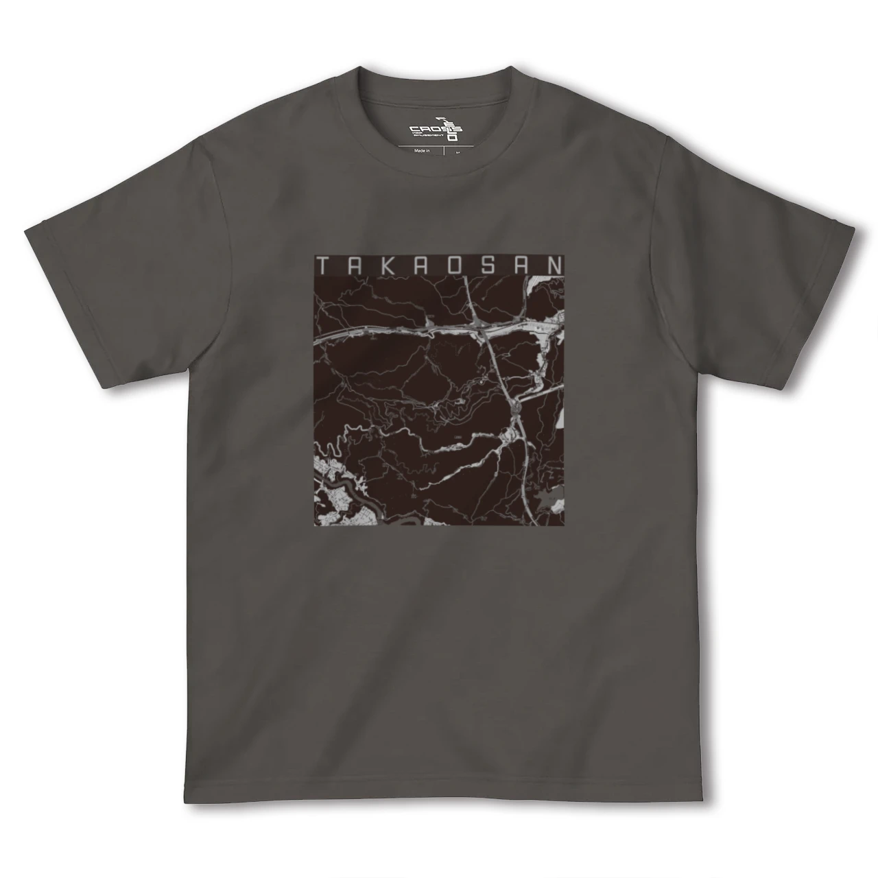 【高尾山(東京都)】地図柄ヘビーウェイトTシャツ