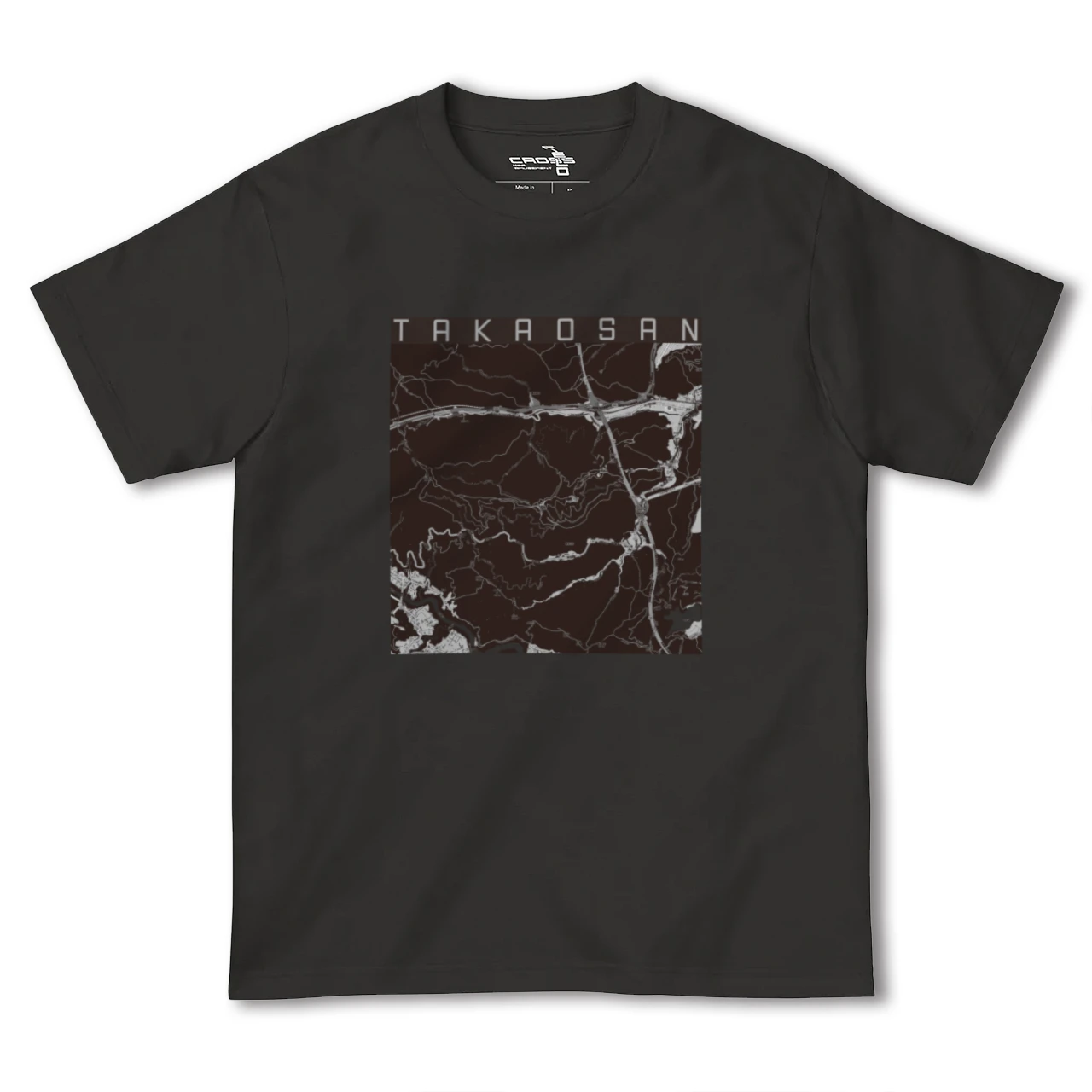 【高尾山(東京都)】地図柄ヘビーウェイトTシャツ