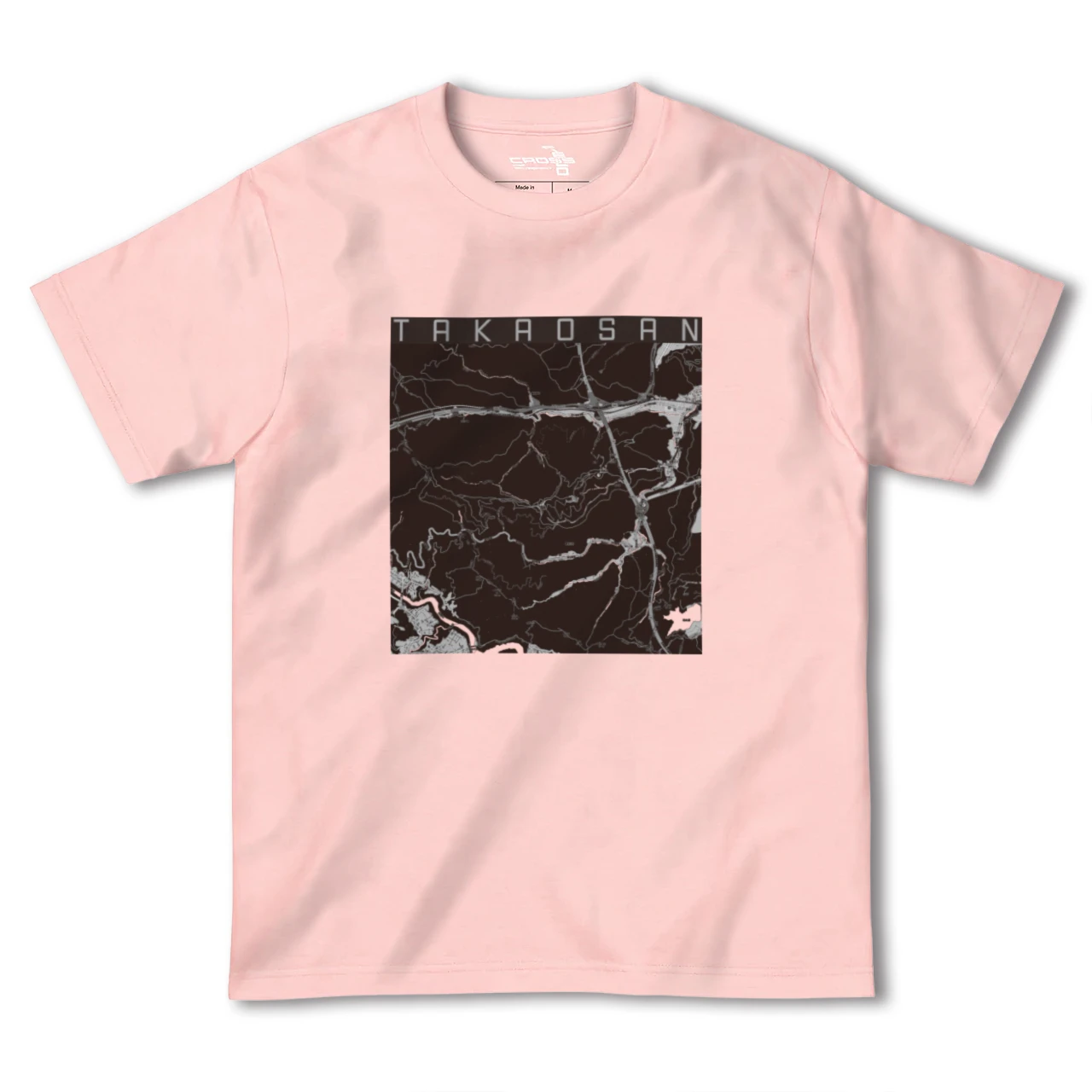 【高尾山(東京都)】地図柄ヘビーウェイトTシャツ