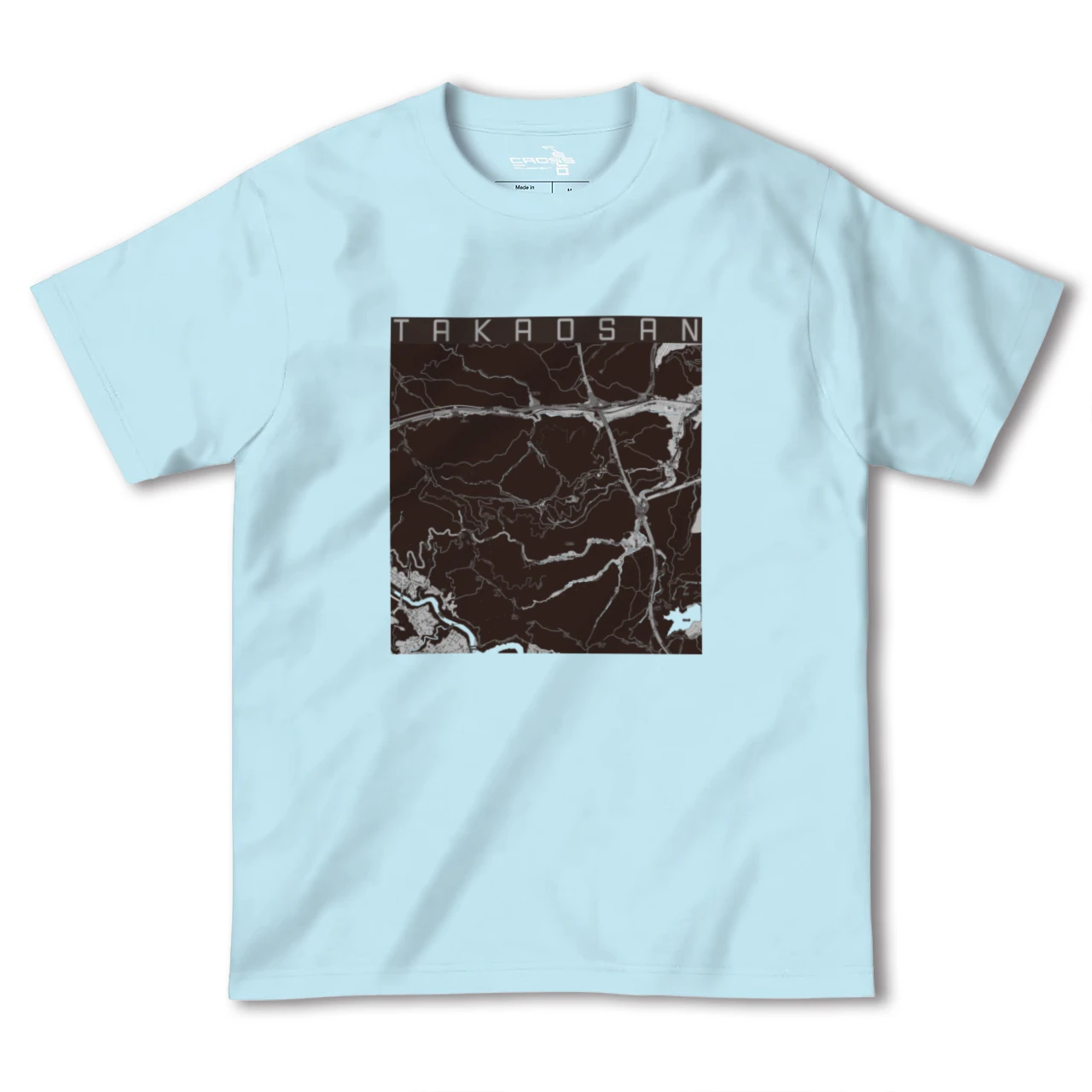 【高尾山(東京都)】地図柄ヘビーウェイトTシャツ