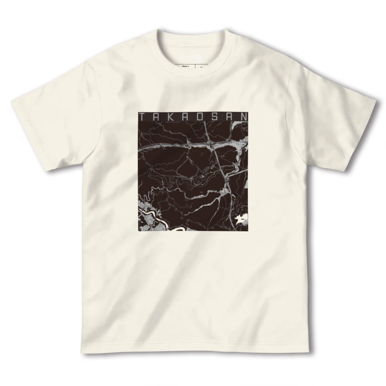 【高尾山(東京都)】地図柄ヘビーウェイトTシャツ