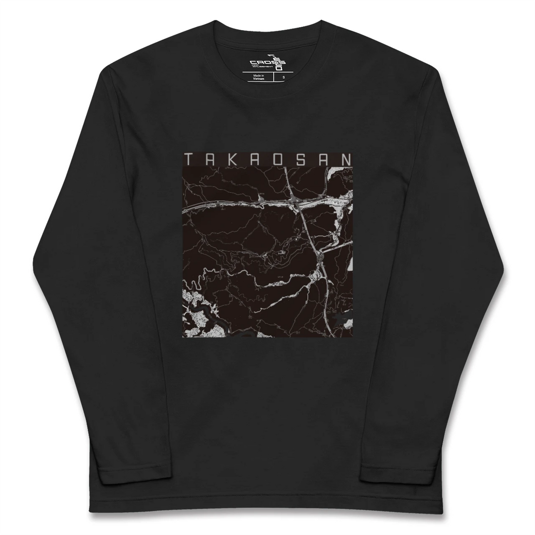 【高尾山(東京都)】地図柄ロングスリーブTシャツ