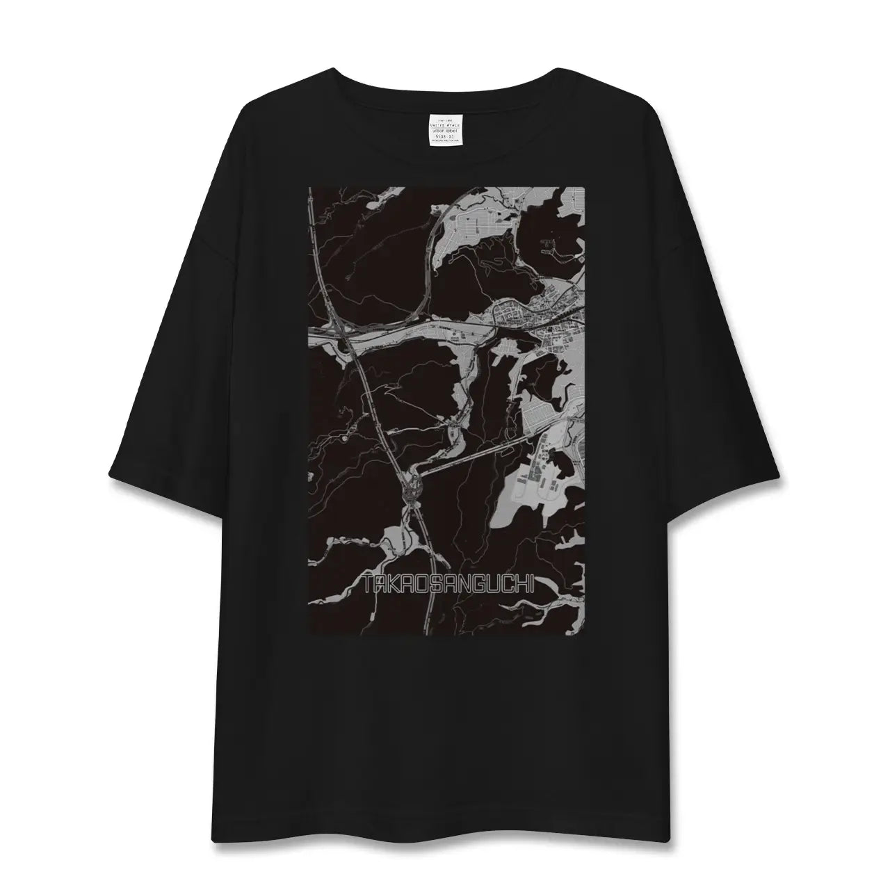 【高尾山口(東京都)】地図柄ビッグシルエットTシャツ
