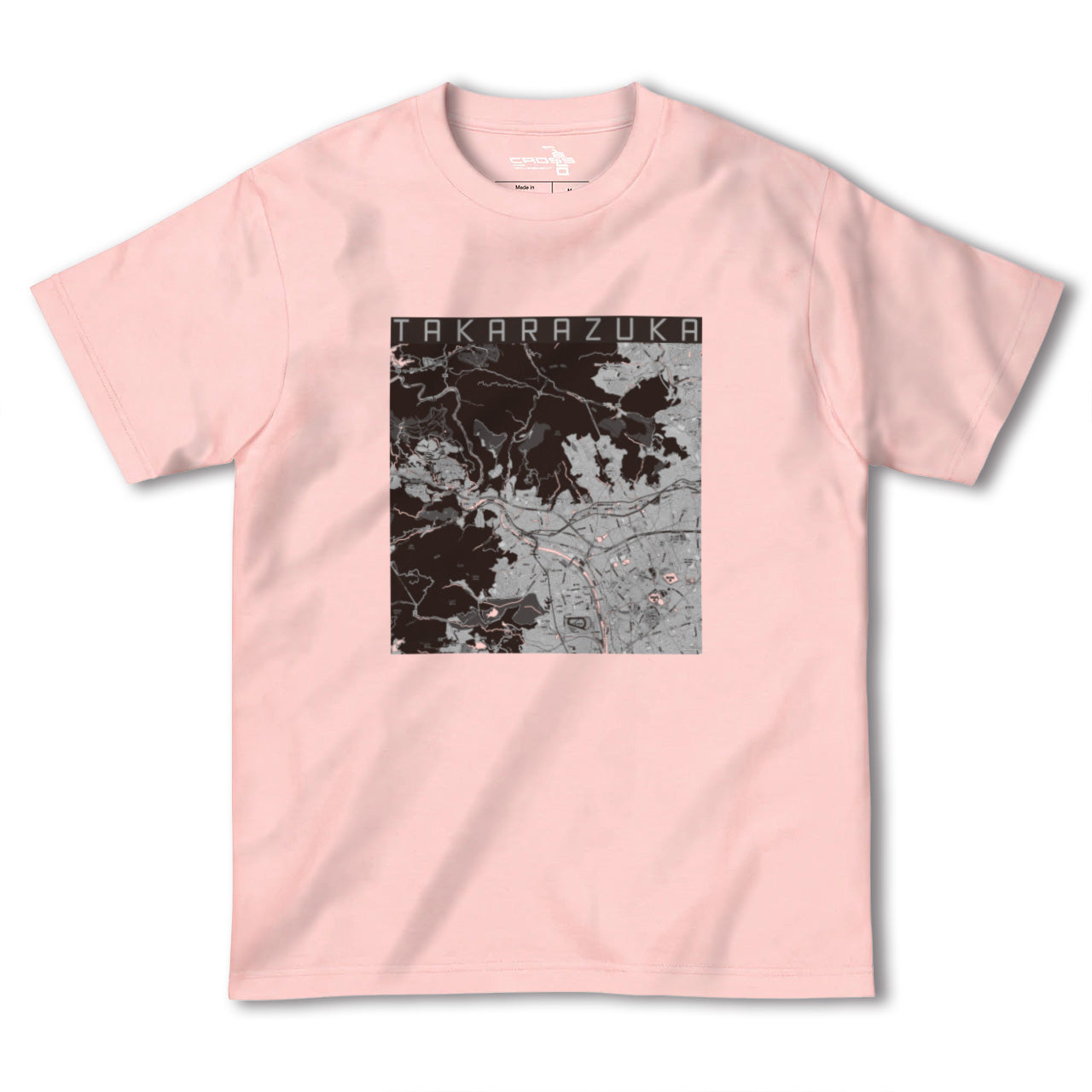 【宝塚(兵庫県)】地図柄ヘビーウェイトTシャツ