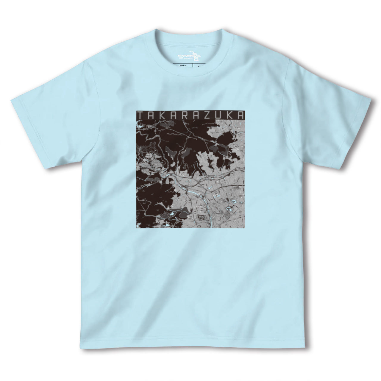 【宝塚(兵庫県)】地図柄ヘビーウェイトTシャツ