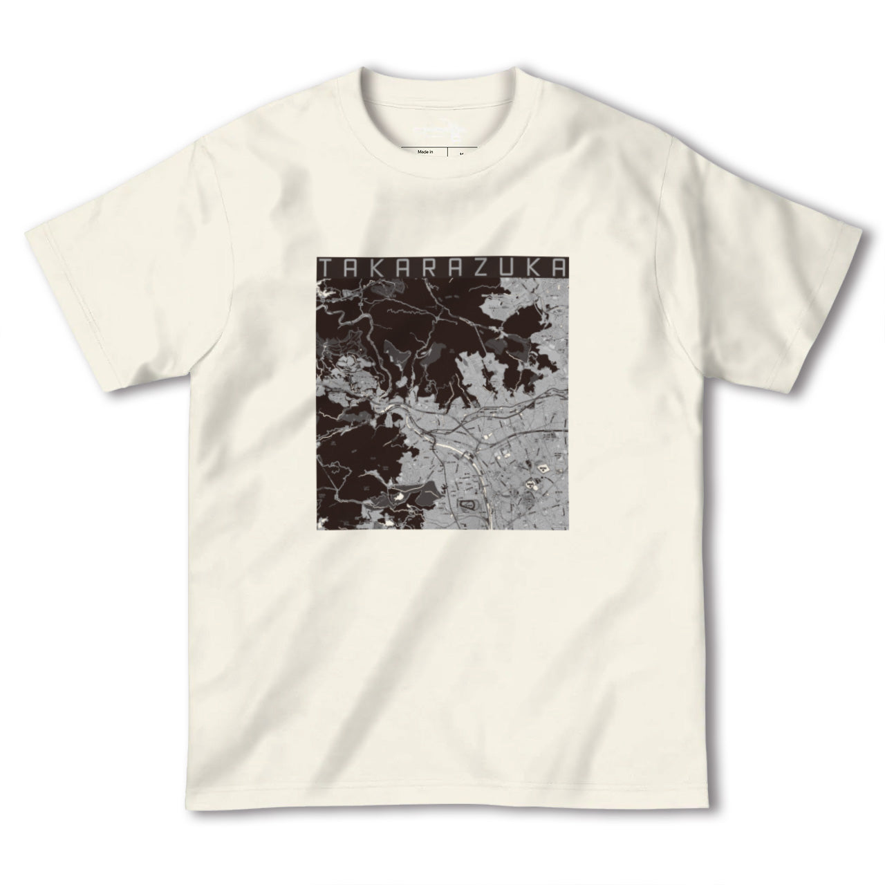 【宝塚(兵庫県)】地図柄ヘビーウェイトTシャツ
