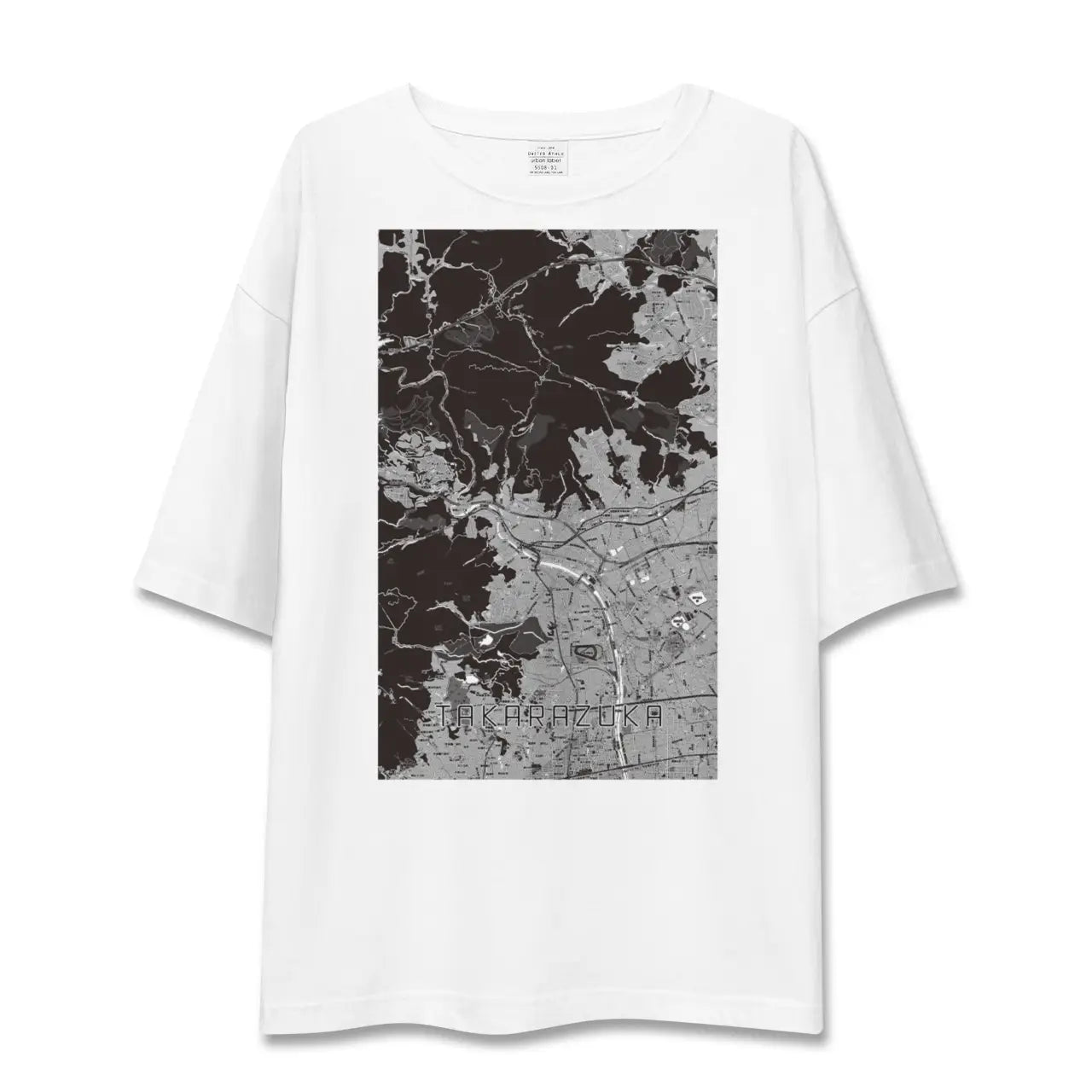 【宝塚(兵庫県)】地図柄ビッグシルエットTシャツ