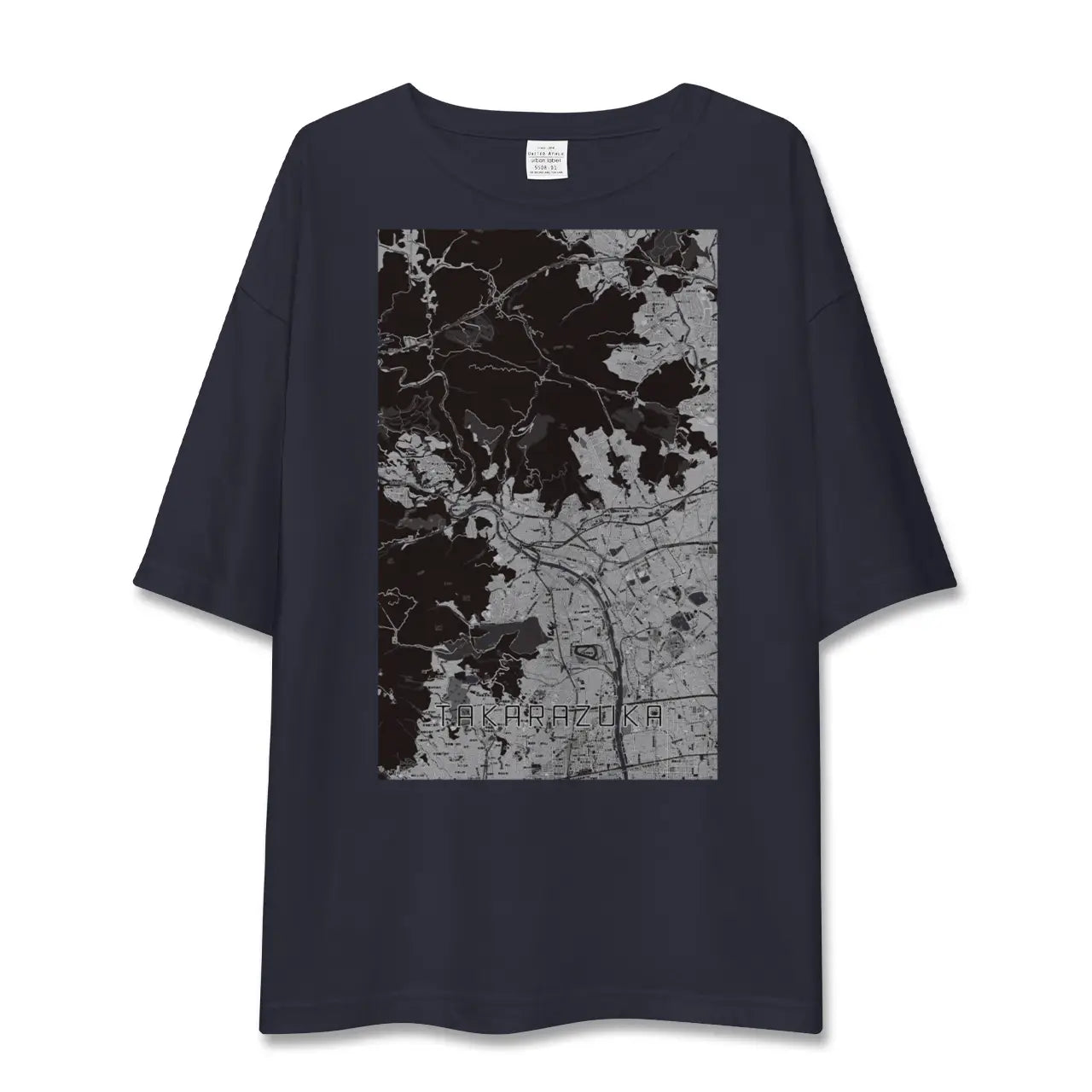 【宝塚(兵庫県)】地図柄ビッグシルエットTシャツ