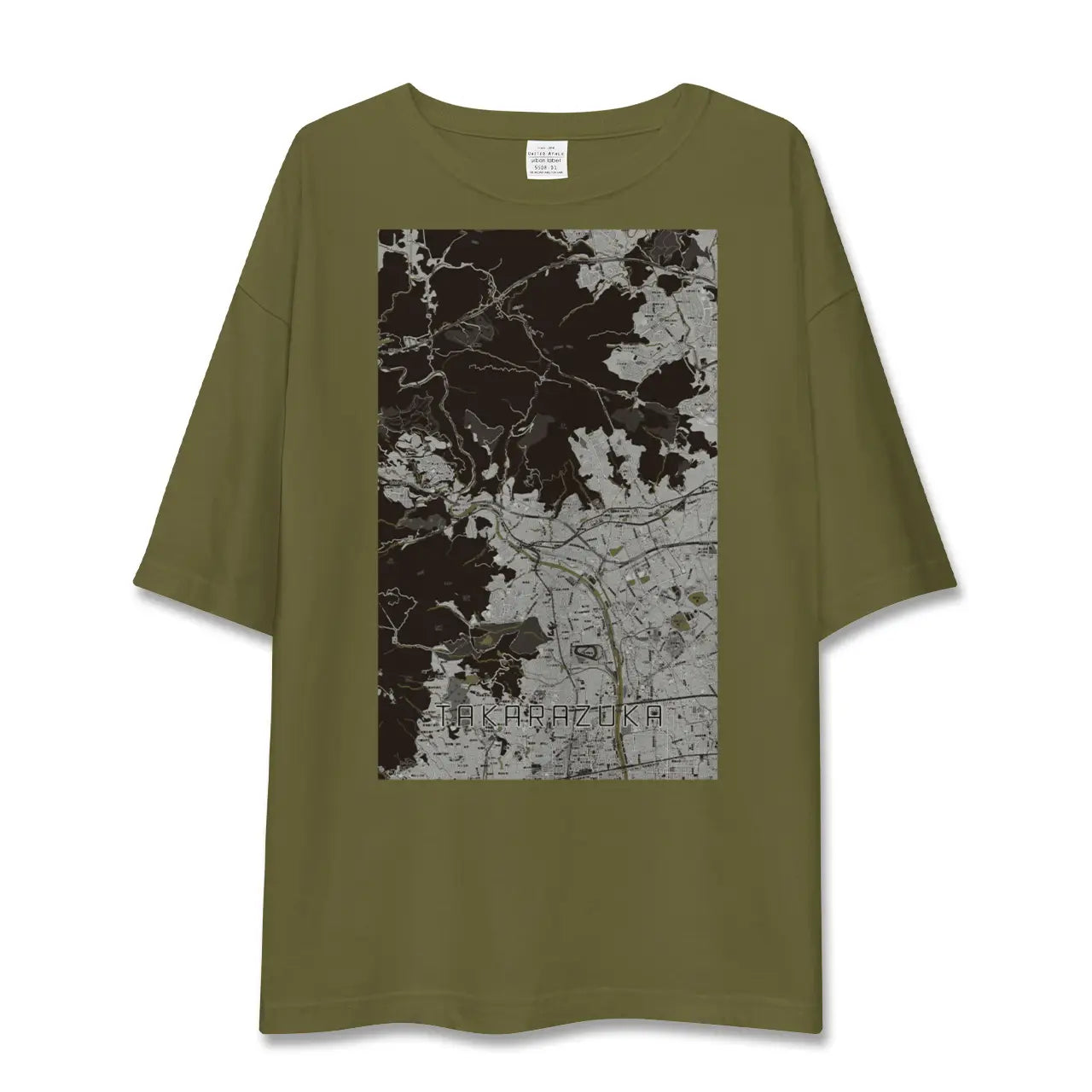 【宝塚(兵庫県)】地図柄ビッグシルエットTシャツ