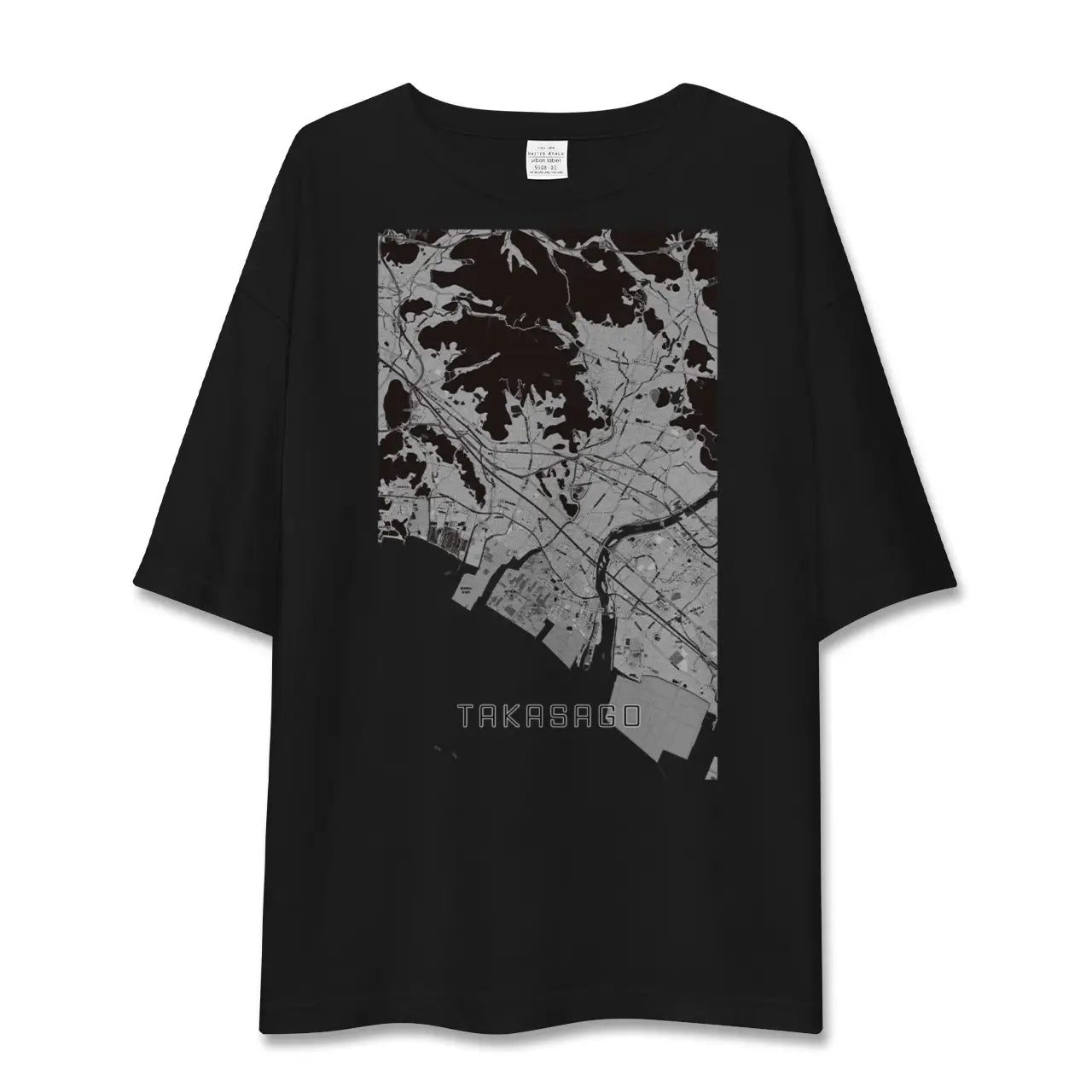 【高砂(兵庫県)】地図柄ビッグシルエットTシャツ