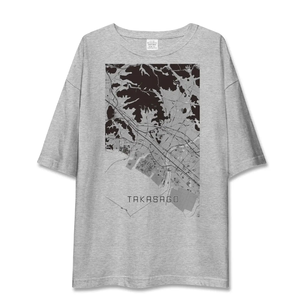 【高砂(兵庫県)】地図柄ビッグシルエットTシャツ