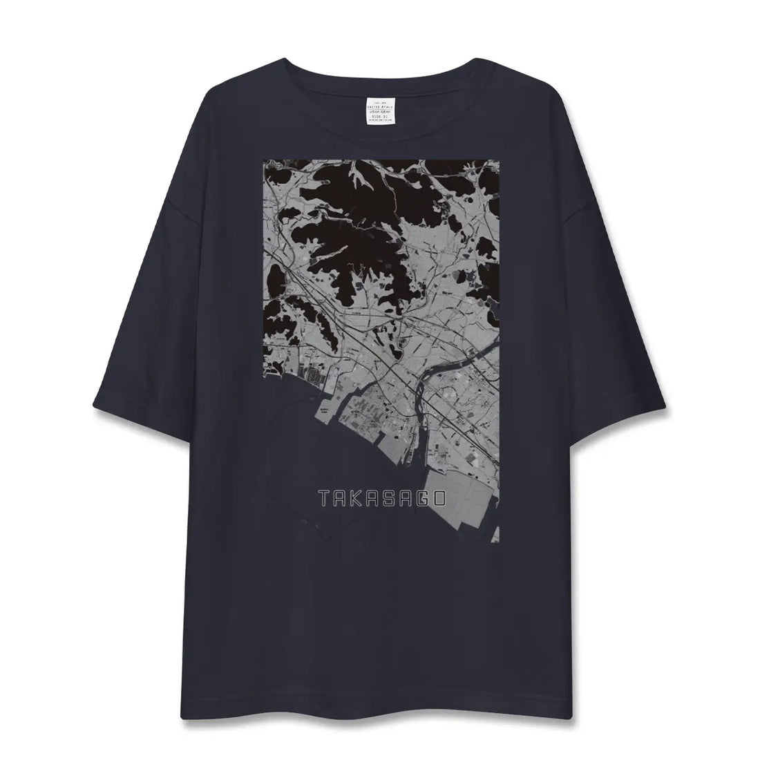 【高砂(兵庫県)】地図柄ビッグシルエットTシャツ