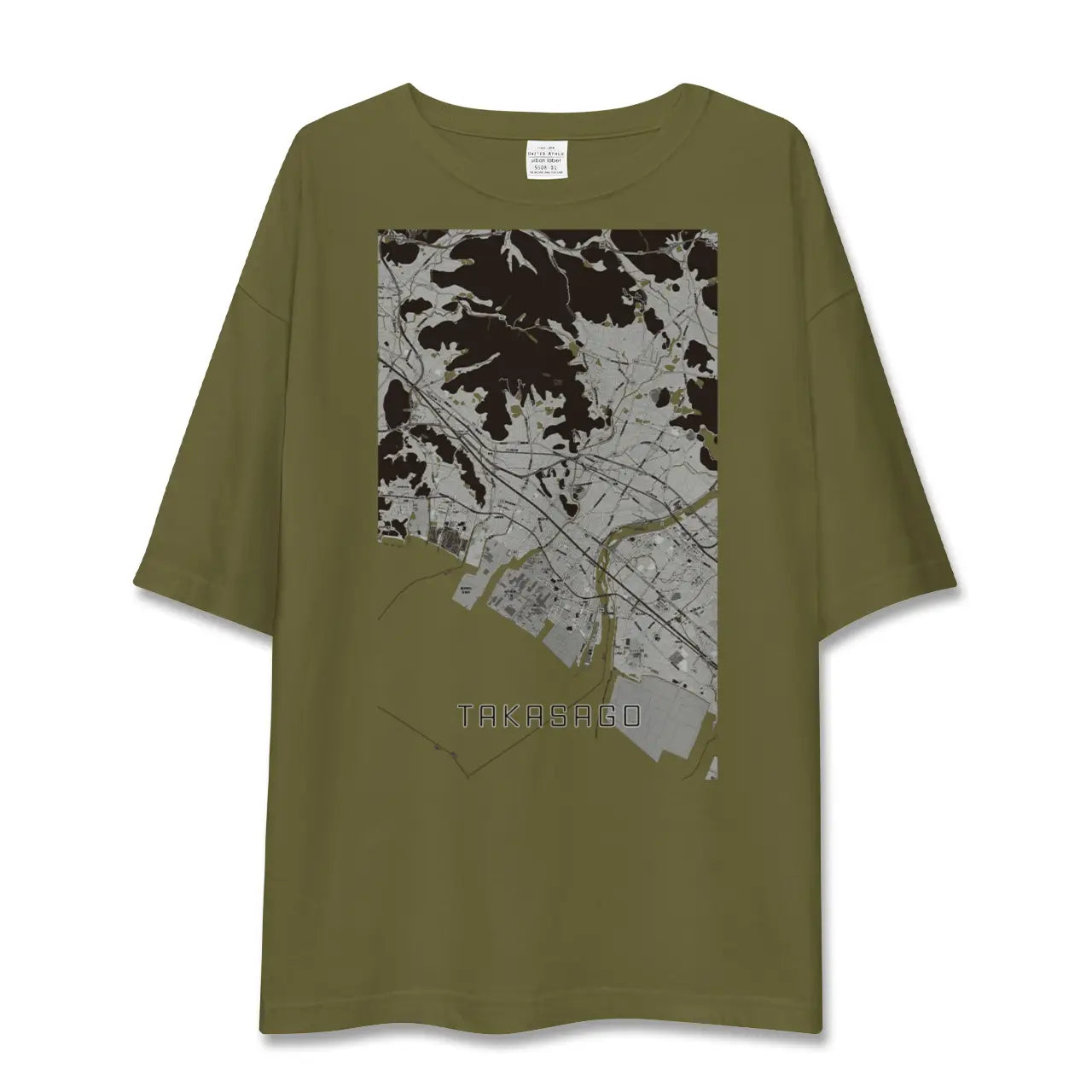 【高砂(兵庫県)】地図柄ビッグシルエットTシャツ