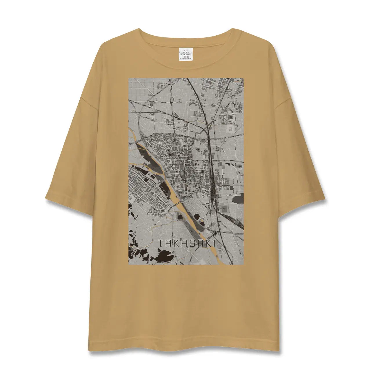 【高崎(群馬県)】地図柄ビッグシルエットTシャツ