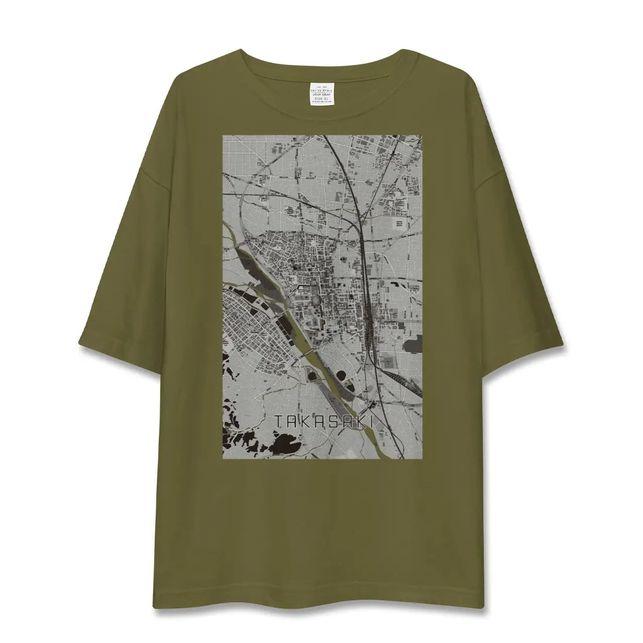 【高崎(群馬県)】地図柄ビッグシルエットTシャツ
