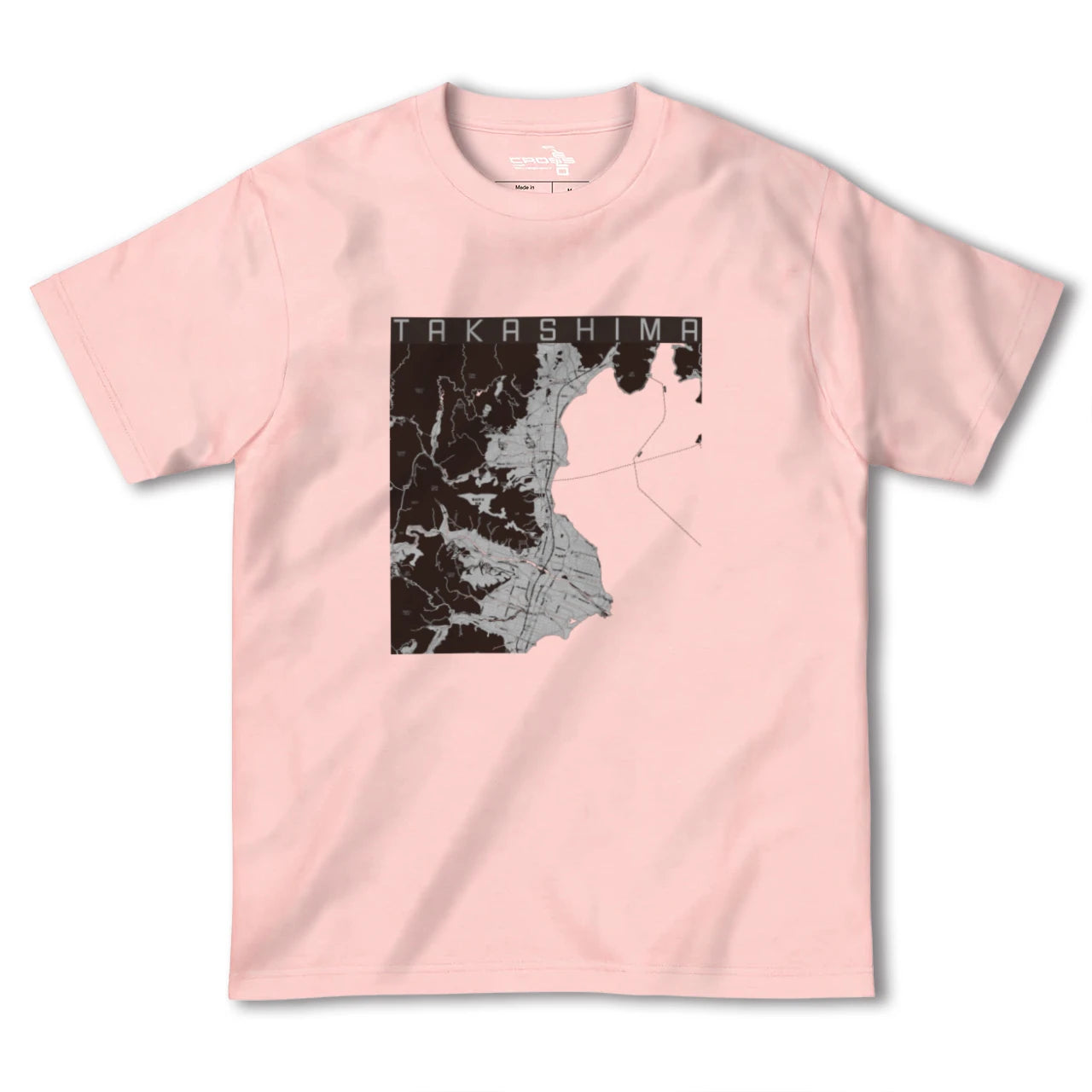 【高島(滋賀県)】地図柄ヘビーウェイトTシャツ